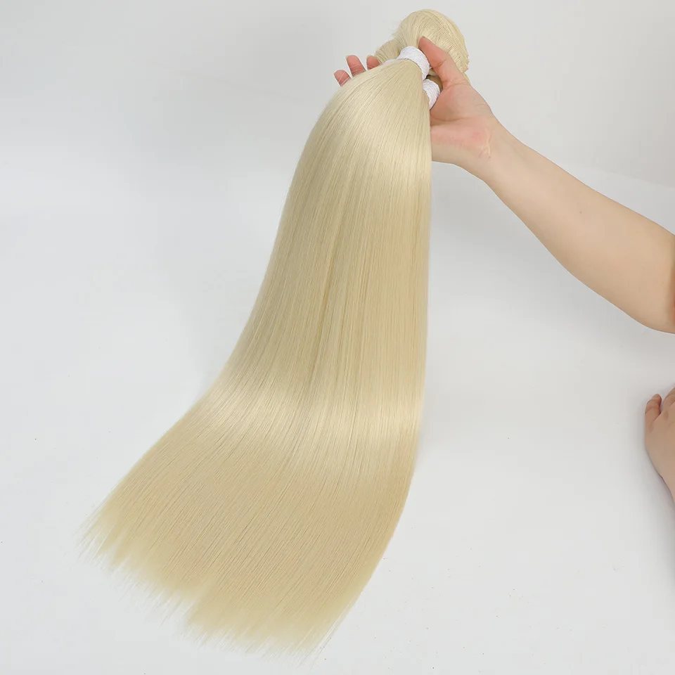 

Прямые пупряди волос с эффектом омбре, 36 дюймов, 613 коричневые синтетические волосы, накладные волосы для конского хвоста, бесплатная доставка