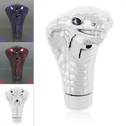 Universal Led Eyes Auto Truck Car Chrome Manual Gear Shift Knob Cobra Snake Cool Shift Knob Lever Decoration Car Accessories