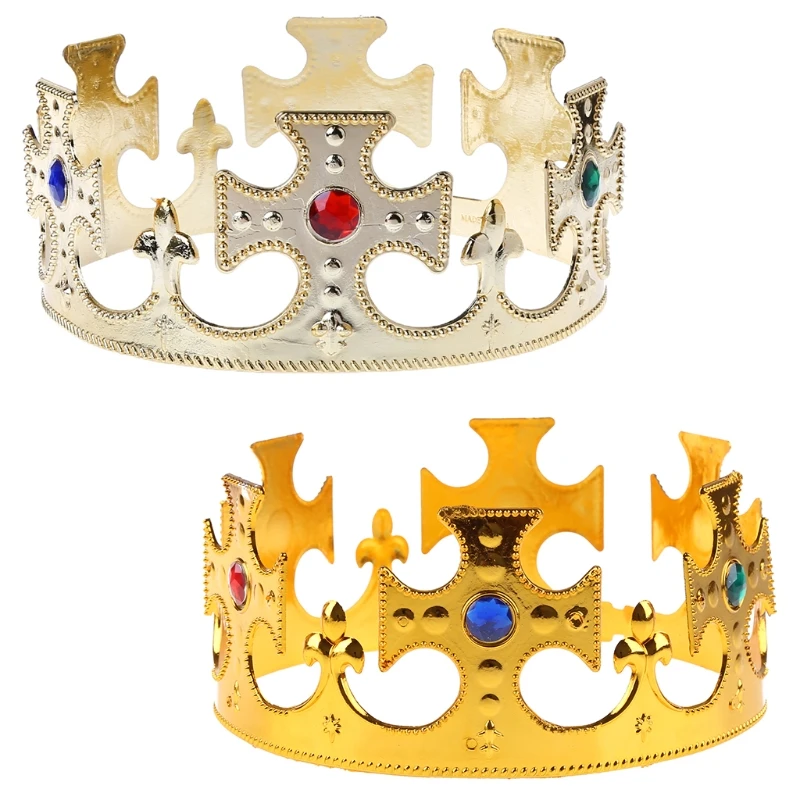 2024 New Toy Crown of the King Prince Epiphany Three Kings Day Happy Birthday Party Decoration