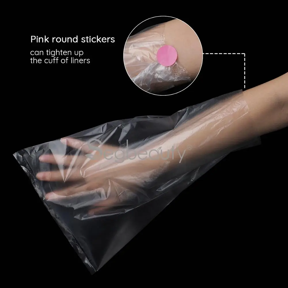 Segbeauty 400 Counts Paraffin Therapy Wax Bags for Hands and Feet Plastic Paraffin Liners Socks and Gloves Paraffin Bath Mitts