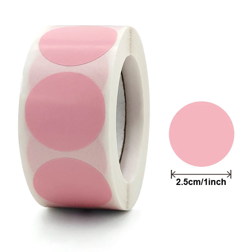 Colorful Heart ShapeSticker For Kids Reward Sticker Pink Dots Labels Valentine's Day Love Sticker Label Gift