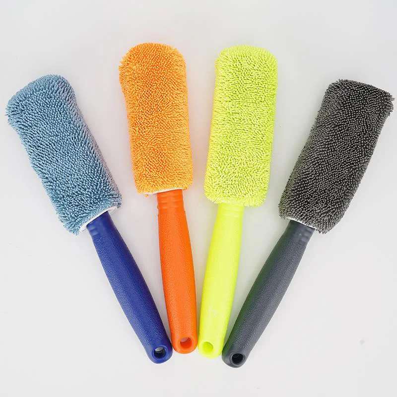 1Pc Draagbare Auto Wiel Borstel Microfiber Wiel Velg Borstel Plastic Handvat Auto Wassen Cleaner Household Cleaning Tools