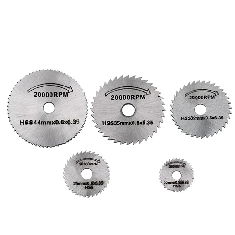 4 rodzaje 7pc Mini HSS brzeszczot obrotowy narzędzie do Dremel Metal Cutter elektronarzędzia cięcie drewna tarcze wiertła trzpień odcięcia