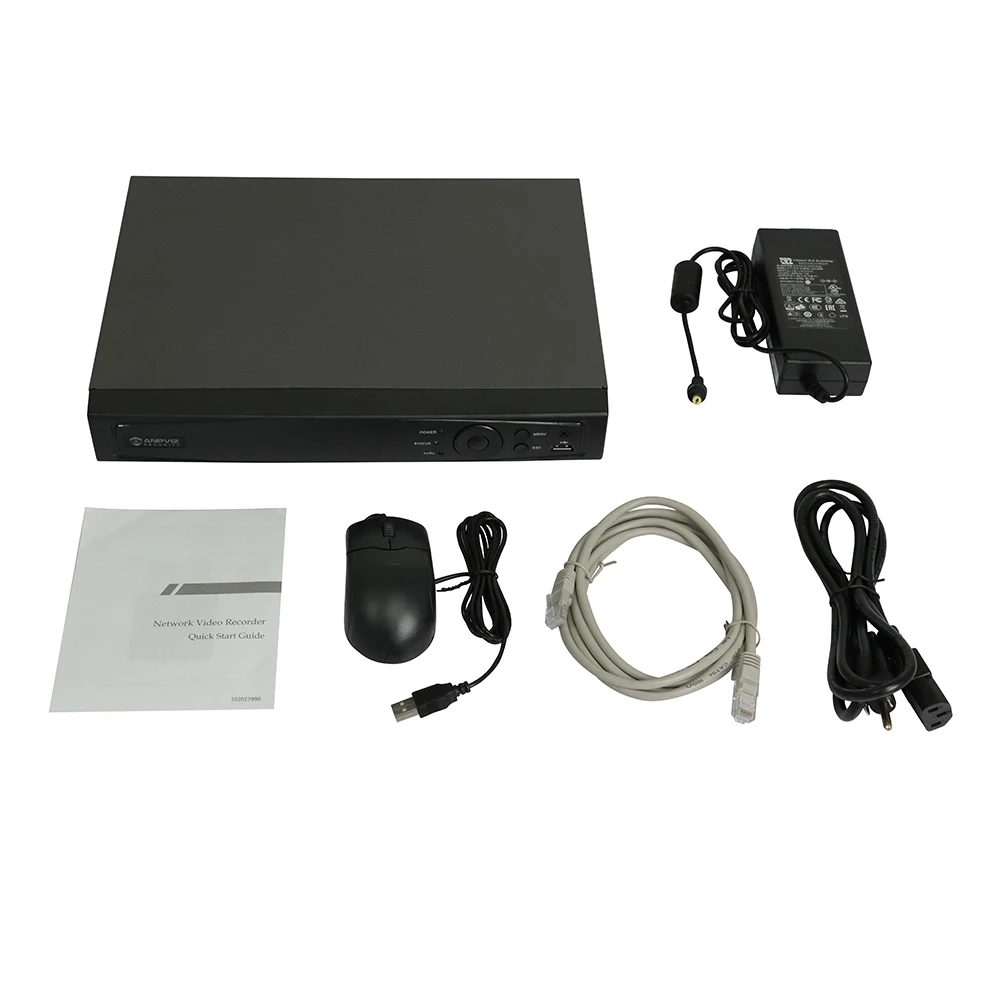 Anpviz OEM DS-7608NI-Q1/8P AI 12MP 8CH POE NVR POE -Supports up to 8 x POE Camera Video Output Plug and Play Security System