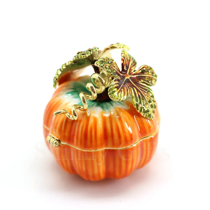 SHINNYGIFTS Enameled Metal Trinket Box, Christmas Gift, Student Gifts