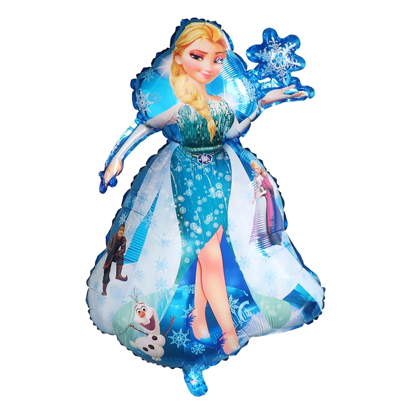 Large Princess Foil Helium Balloons Belle Snow White Cinderella Elsa Girl Birthday Party Decoration Kids Toys Air Globos Supplie