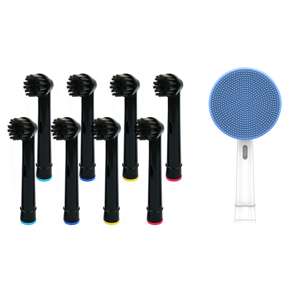 페이셜 클렌징 브러시 헤드 및 8 개 대나무 숯 브러시 헤드, 구강-B 전동 칫솔 어드밴스 파워/프로 건강/승리