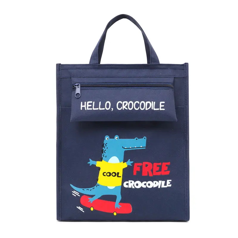 Kawaii School Supplies Tutorial Bags Portable Elementary School Hand carry Canvas Bag Cartoon Stationery Bag Used to Store Books