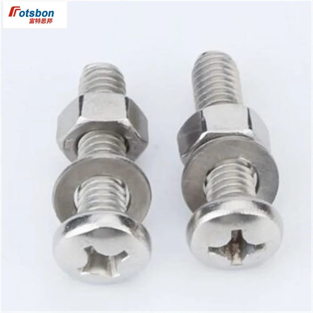 M3/M4 Screws Nut Cross Recessed Kit Vis Inoxydable Parafusos Inox Schroeven Tornillos Schrauben Vite A2 DIN6900