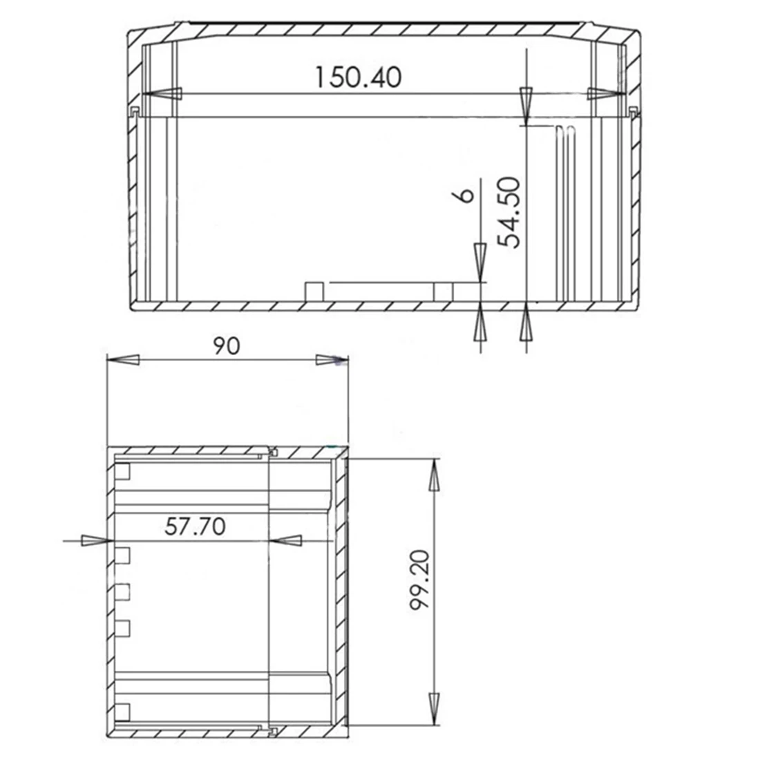 Kunststoff Gehäuse Projekt Box Wasserdichte Instrument 160*110*90mm