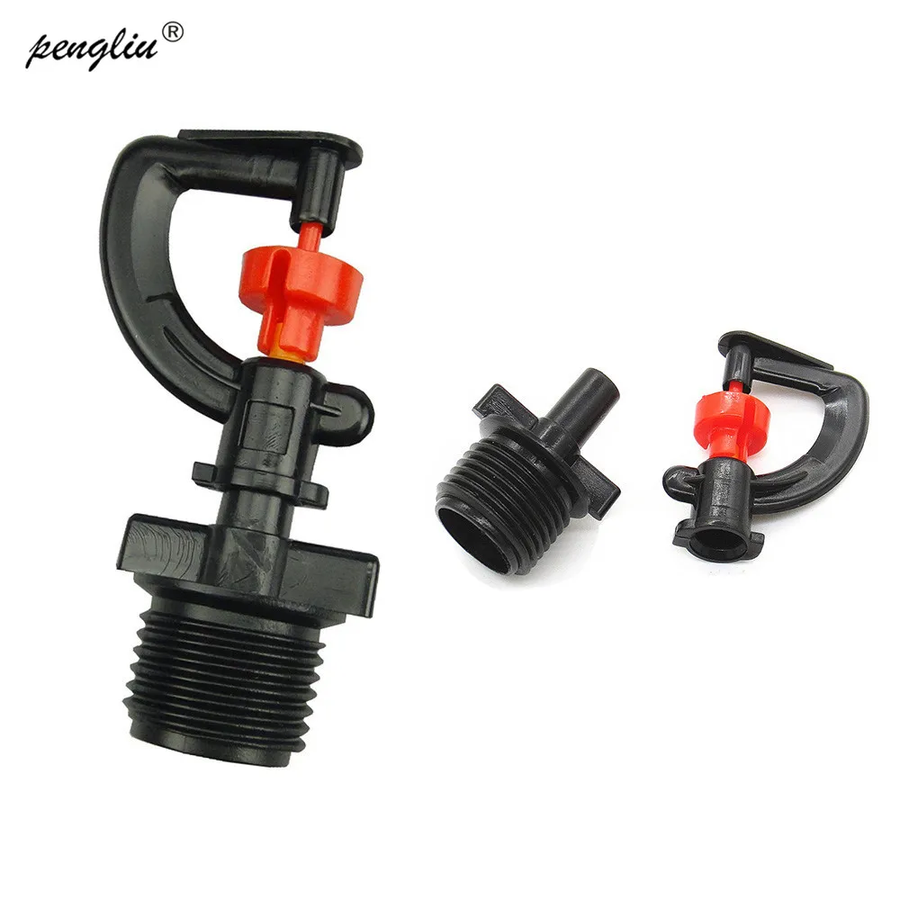 

50pcsRotary G Sprinkler With 1/2inch Connector Hanging Microsprinkler Greenhouse Seedling Humidifying Watering Irrigation IT112