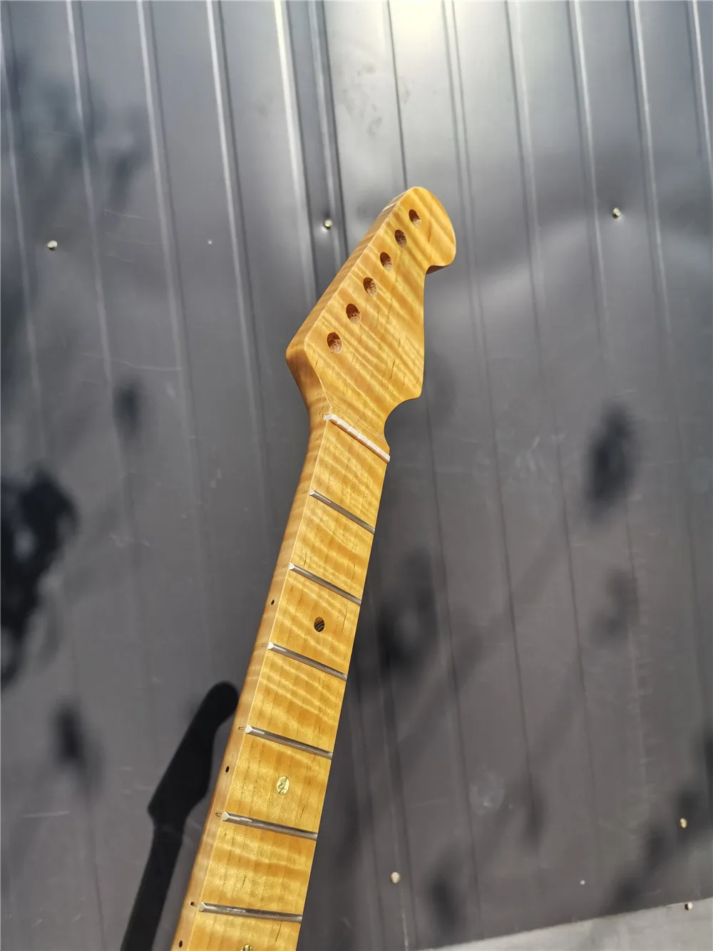 New yellow Electric guitar neck 21 fret 25.5\'\' maple made and maple Guitar Fretboard #46