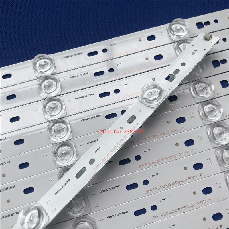 LED Backlight Strip For CRH-F55U82303005106CC-REV1.0 KKTV U55V U55S U55W 55BU5700 55CE1850D2 55CE6166D3 55CE5165H3 LS55AL88T72