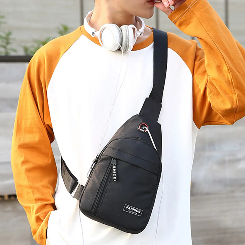

2021 Men Women Nylon Waist Packs Sling Bag Outdoor Sport Shoulder Crossbody Chest Bag Travel Messenger Pack Purse Bolsa