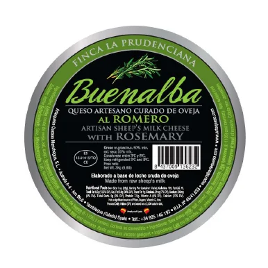 Formaggio artigianale dalle pecore al rosmarino all\'interno. Pecora alle erbe (1KG)