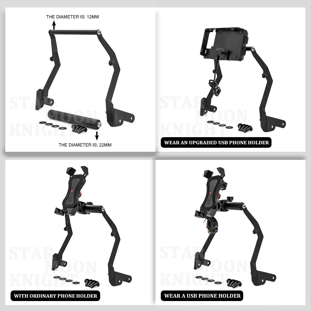 Motorcycle Navigation Bracket Brack Stand Holder Phone Mobile Mount Plate For HONDA CRF1100L AFRICA TWIN ADVENTURE SPORTS 2020+ - Image 4