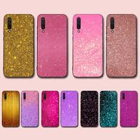 FHNBLJ Gold Pink Glitter Phone Case for Xiaomi mi 9 8 10 5 6 lite F1 SE Max 3 2 mix 2s