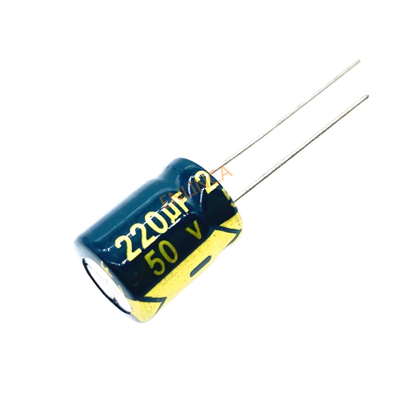 12 pçs/lote 50V 220UF 8*12mm 50 Alta Freqüência de Baixa Impedância Capacitor Eletrolítico De Alumínio 220uf 20% v