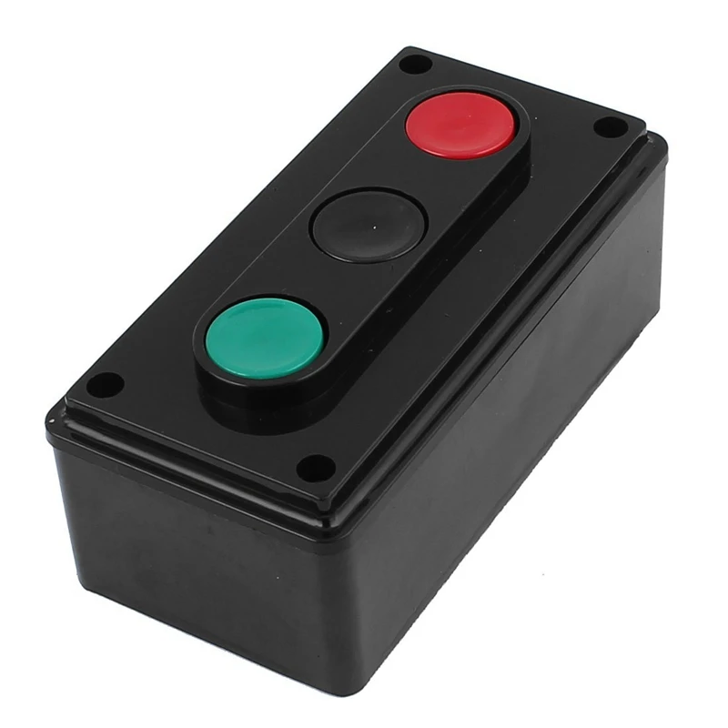 

Industrial control switch LA4-3H three position control button switch box start stop button