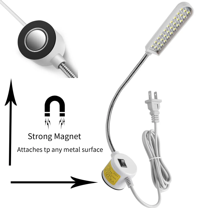 10/20/30 LED Industrielle Nähmaschine Beleuchtung Lampe Kleidung Maschine Zubehör Arbeit Licht 360 ° Flexible Schwanenhals