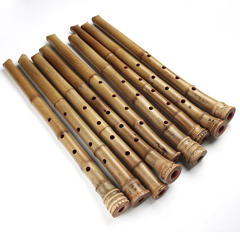 Vertical Bamboo Flute Original Guizu Bamboo Musical Instruments Japan Traditional Handmade Woodwind Instrument D Key Shakuhachi