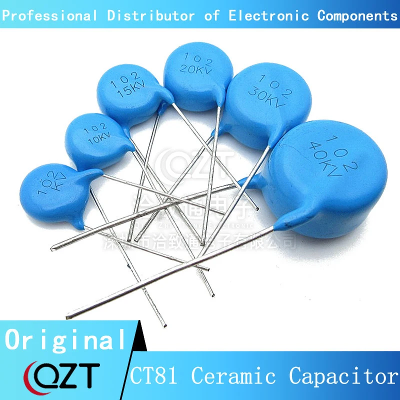 Condensador cerámico de alto voltaje, 30KV332, 23mm, 332, 30KV, 332/30KV, 3.3nF, 3300PF, E30KV, 332M, CT81, 5 unids/lote-10 unids/lote