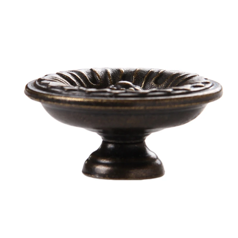 country style round shape Drawer  Door Single hole handle antique Bronze kitchen furniture Cabinet Knob
