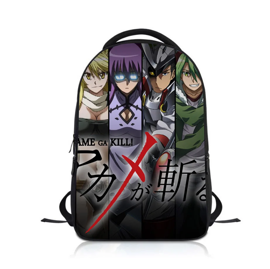 Anime Akame ga TÖTEN! Studenten Rucksack Schule Tasche Kinder Cartoon Rucksack Jungen Mädchen Rucksack Bookbag Kinder Satchel