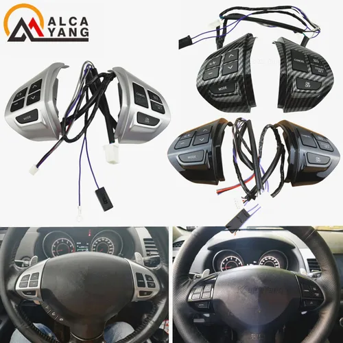 Imagen 1 del producto Botones de estilo de coche para Mitsubishi ASX, botones de control de volante de coche multifunción con cables