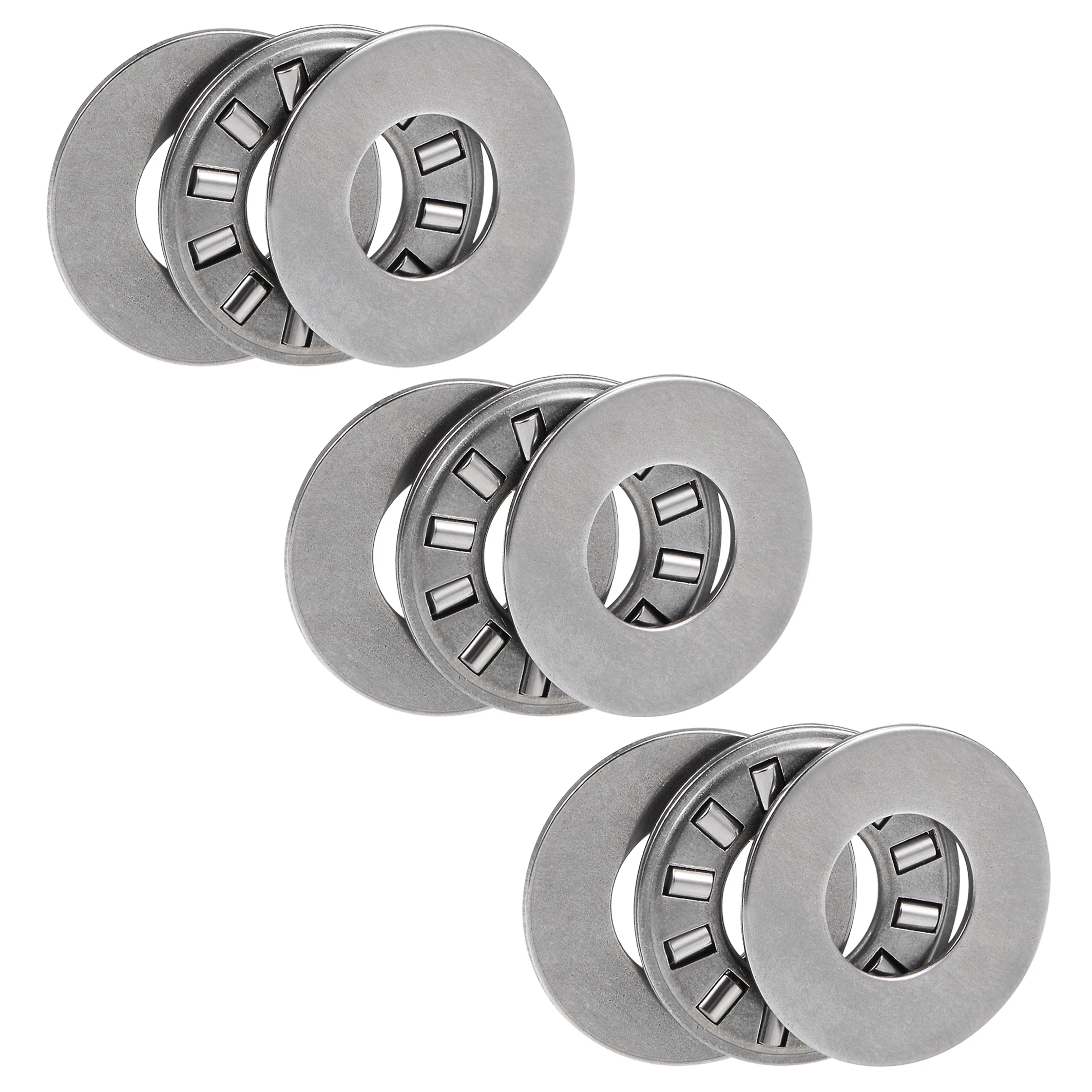 uxcell 3pcs TC613+2TRA Needle Roller Thrust Bearings with Washers 3/8