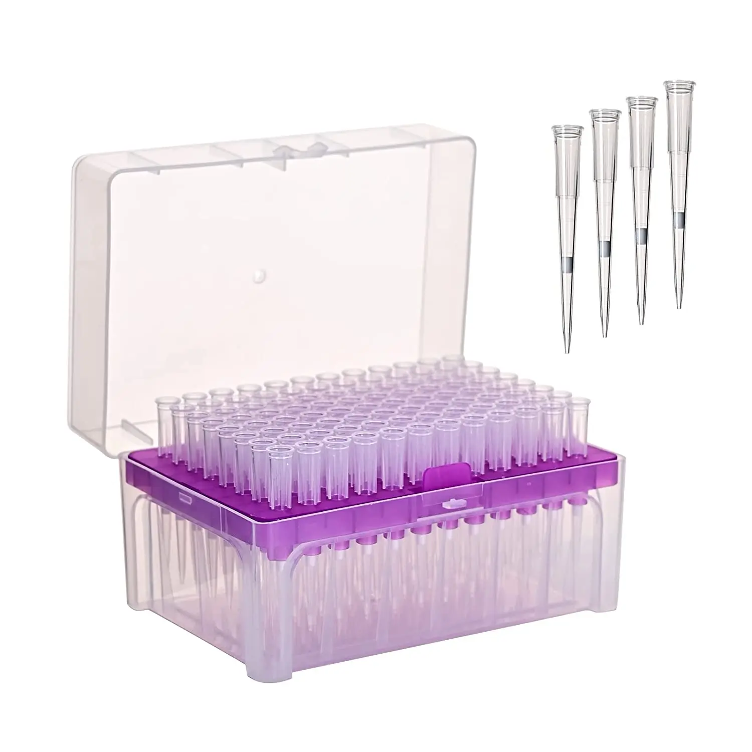 20µl Filtering Pipette Tips - Universal Filtered Pipette Tips 20ul, RNase/DNase Free, 96 Tips, (Random Color)