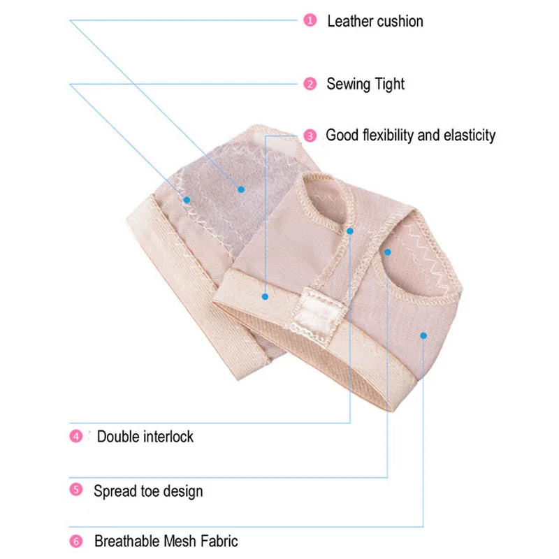 1Pair Professional Belly Ballet Dance Toe Pad Practice Shoes Cotton Half Insoles Pads Foot Care Insoles Forefoot