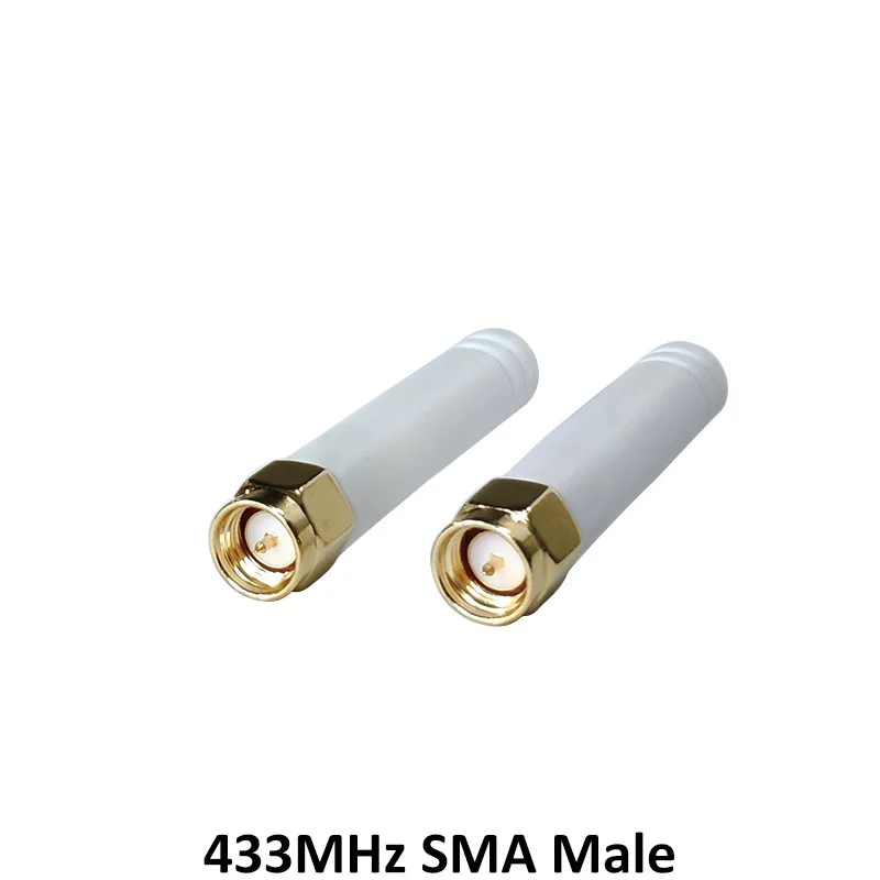 GRANDWISDOM 5pcs 433mhz antenna 2.5dbi sma male lora antene iot module lorawan antene ipex 1 SMA female pigtail Extension Cable