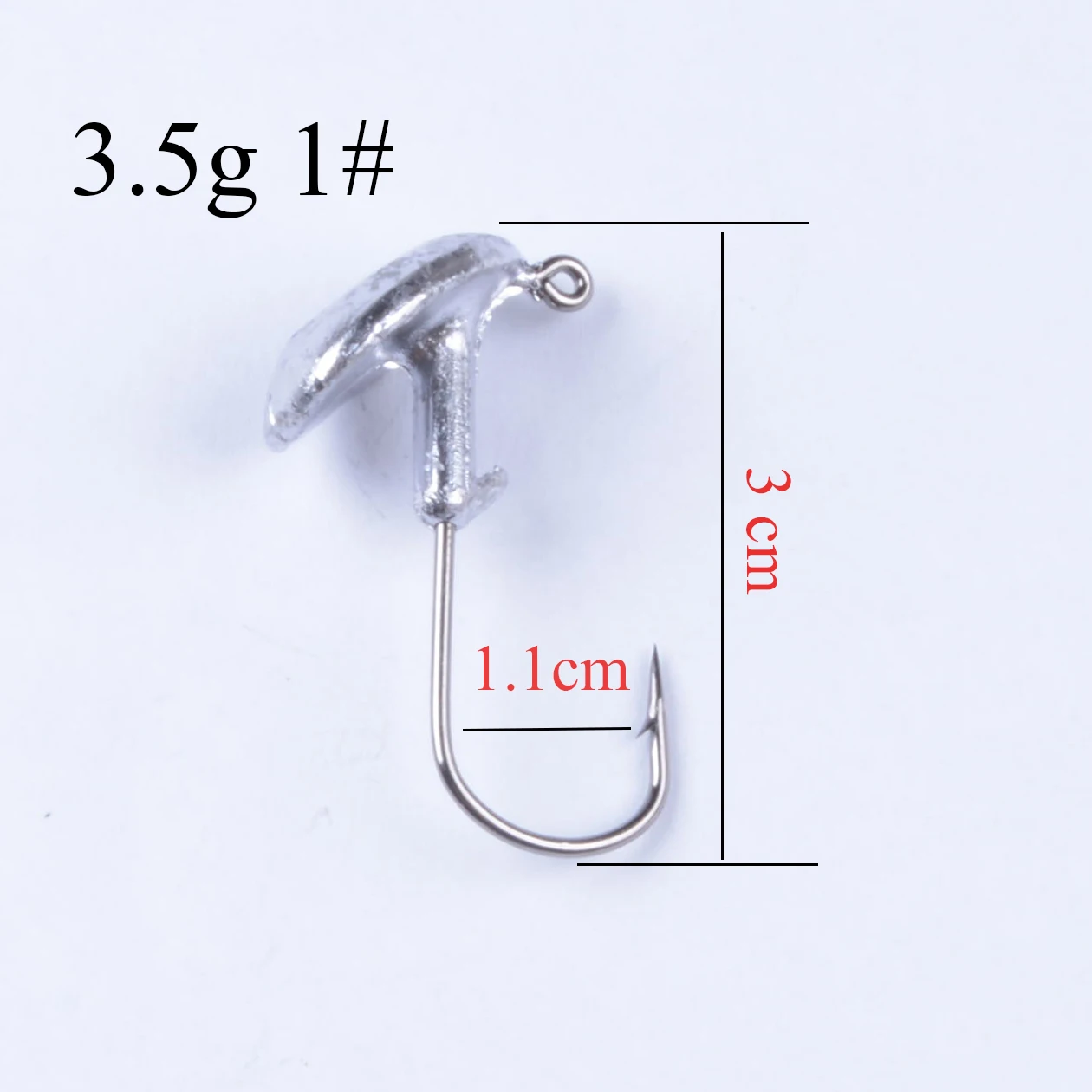 1pcs Jump Jig Head Fishing Hook 3.5g 5g 7g 10g 14g Tumbler Anti-hanging grass Lead Head Fishing Hooks Soft Lure Tackle Pesca