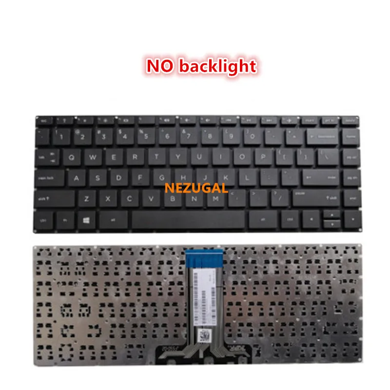 Laptop Keyboard For HP Pavilion 14-AB000 14-AB 14-AB057CA 14-AB100 14-AB154CA 14-AB166US Backlit US Black Without Frame