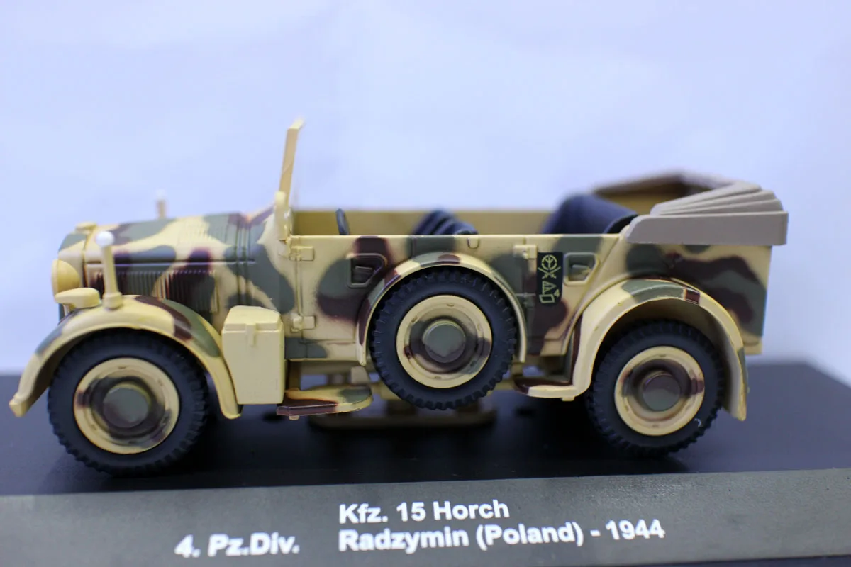 NEW Altaya 1:43 Kfz.15 Horch 4. Pz.Div. Radzymin Poland 1944 Diecast MILITARY Truck for Collection