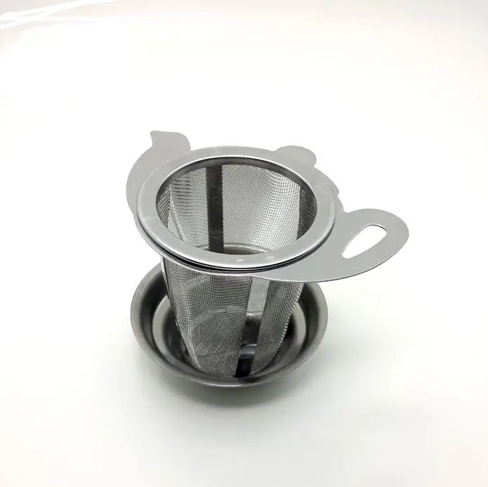 100sets Tea Mesh Infuser Reusable Tea Strainer Teapot Stainless Steel Loose Tea Leaf Spice Filter Drinkware SN2079