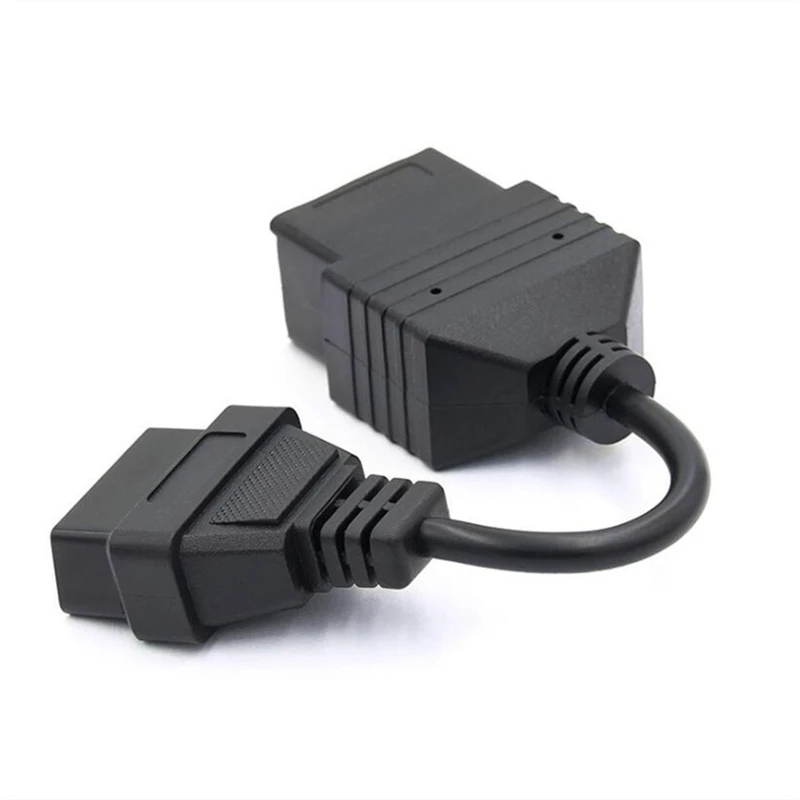 17 Pin OBD 16พิน OBD2 Adapter แปลงสายสำหรับ Toyota เครื่องอ่านโค้ด16ขาเชื่อมต่อเครื่องมือวินิจฉัยสายเคเบิลอะแดปเตอร์