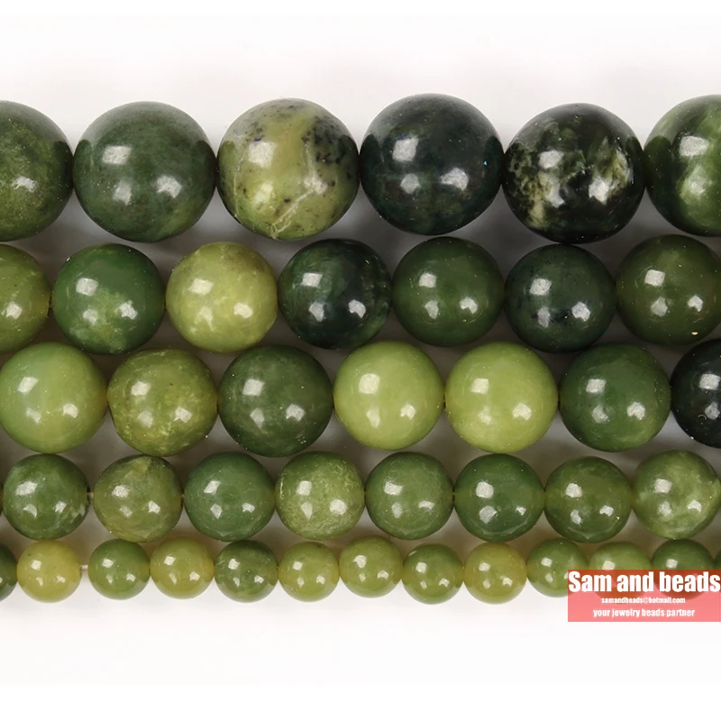 Wholesale Natural Stone A+ Green Jaspers Round loose Beads For Jewelry Making Diy Bracelet Necklace GJB21