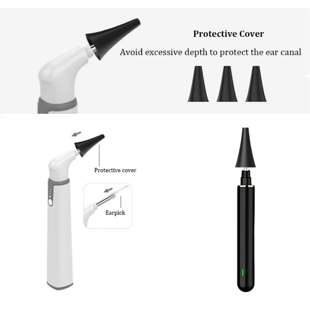 디지털 검이경 귀지 제거 카메라용 귀검경 세트, 3.9mm, 4.3mm, 10 개, 20 개, 50 개 옵션