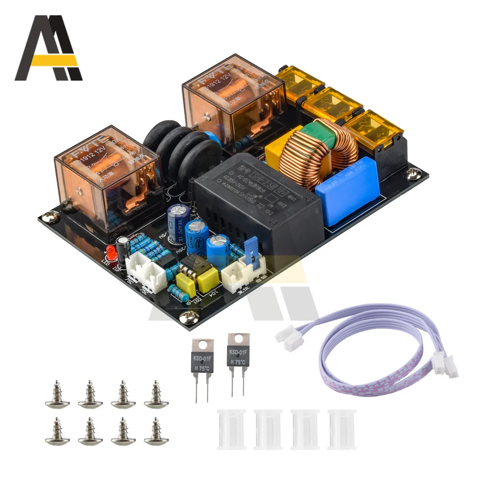 220V 3500W Power Amplifier EMI Power Filter Soft Start Integrated Board with Temperature Protection Circuit Amplifier PCB Board