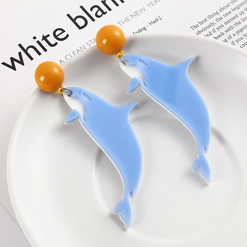 YAOLOGE Wholesale Geometric Acrylic Drop Earrings For Women Trendy Party Gift Jewelry New pendientes mujer серьги 2021 тренд