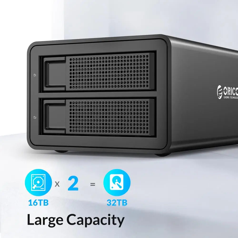 Imagem -02 - Orico-hdd Docking Station Support Uasp com 48w Power Hard Drive Case 2.5 3.5 Bay 35 Series