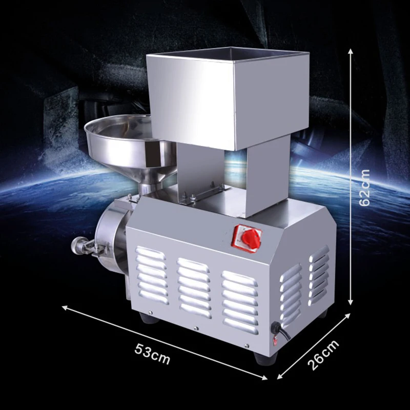 2200KW 220V  Small Household Stainless Steel Peanut Butter Grinding Machine Commercial Peanut And Sesame Grinding Machine