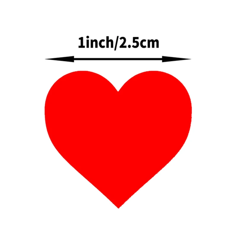 家のための芸術的なステッカー,ハートの形をしたステッカー,色付き,ギフトに最適,500ユニット