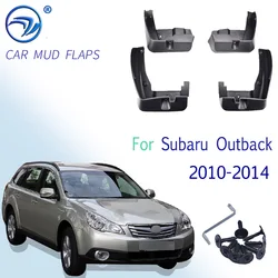 Set Car Mud Flaps For Subaru Outback 2010-2014 Mudflaps Splash Guards Mud Flap Mudguards Fender Front Rear Styling 2011 2012 13