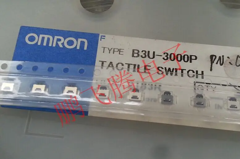 5PCS/lot Original Japan  B3U-3000P small turtle tact switch patch 2 foot phone side button