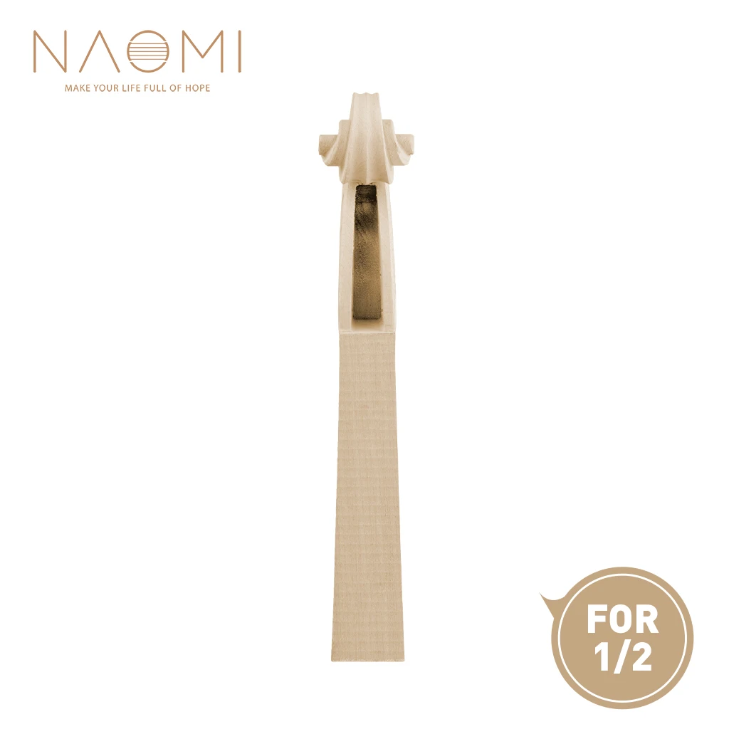 

NAOMI 1/2 Size Violin Neck Maple Wood Nice Hand-carved With A Rounded Handle Diy Violin Parts Accessories