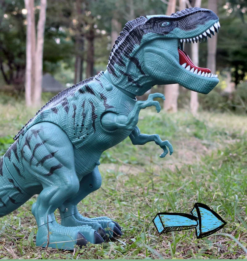 Oversized Electric Remote Control Dinosaur Toy Tyrannosaurus Rex Walking Sound Simulation Animal Children Dinosaur Set