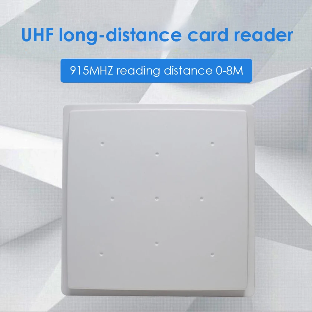 Imagem -02 - Leitor de Cartão Rfid Uhf para Estacionamento Leitor Integrado Antena Embutida Longo Alcance Rs232 Rs485 Tcp ip 26 34 Trig 8m